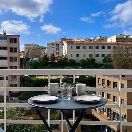 T2 Avec Balcon Au Coeur De Ajaccio - Ac & Wifi Appartement Buitenkant foto